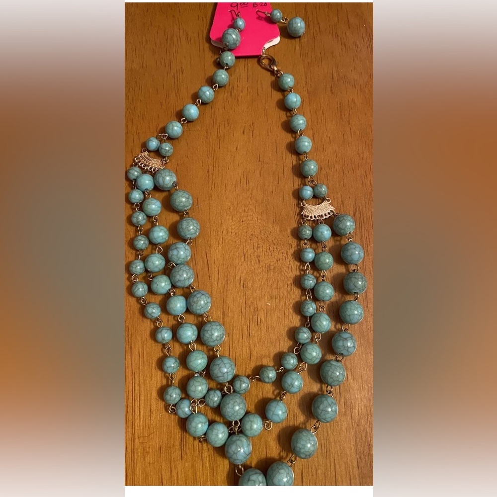Beautiful turquoise color set